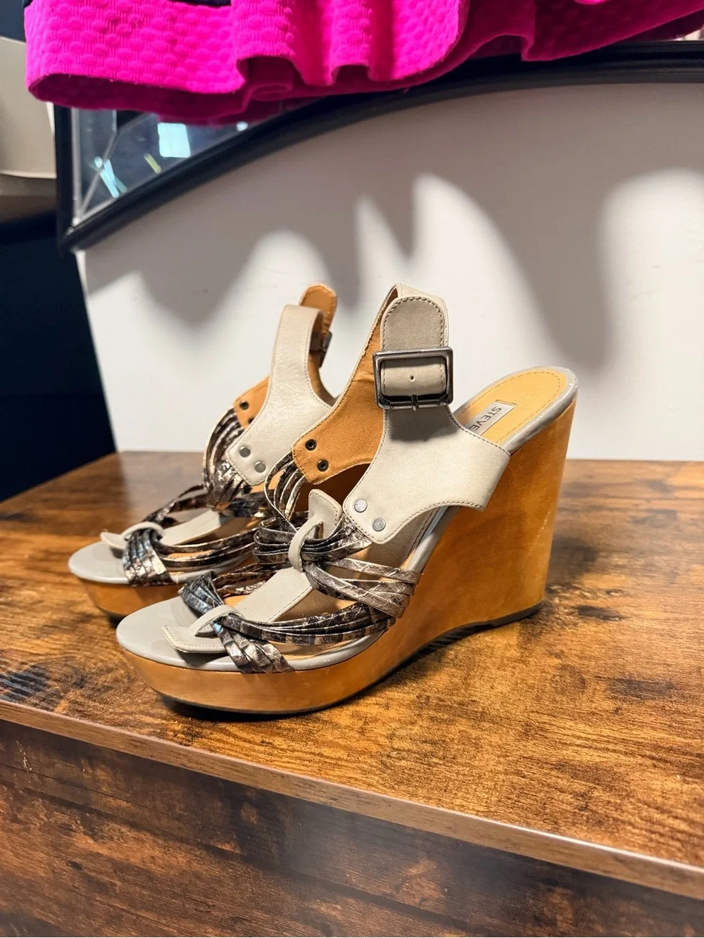 Steve Madden Tampaa Platform Wedge Heels Women’s 8.5